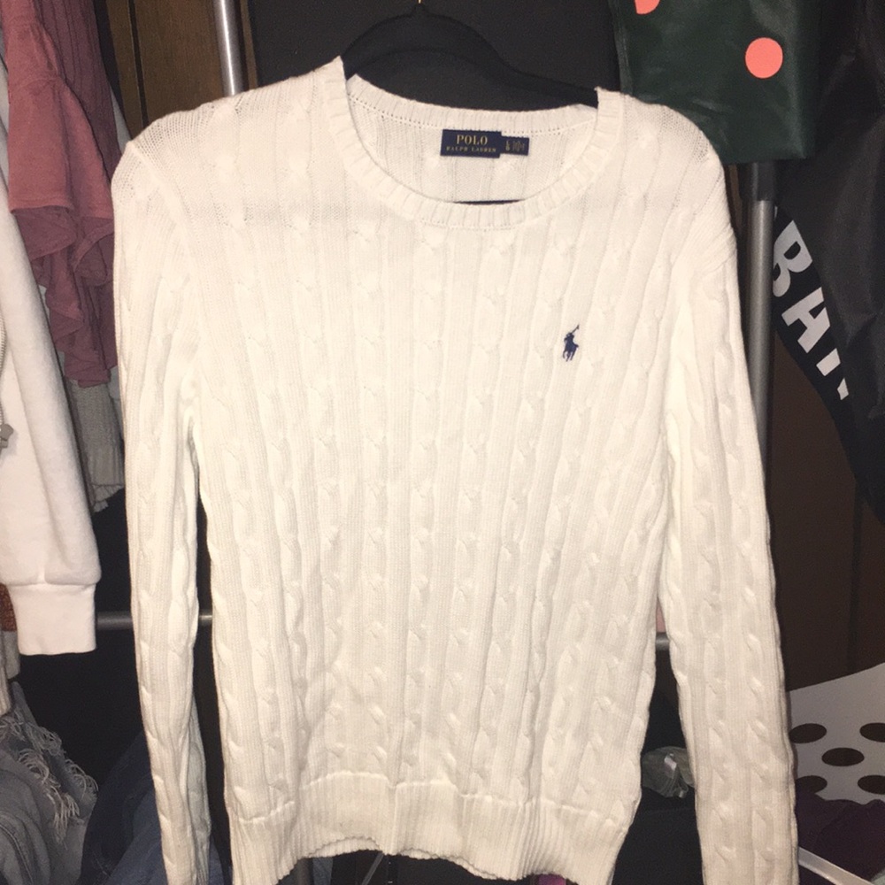 Polo white sweater